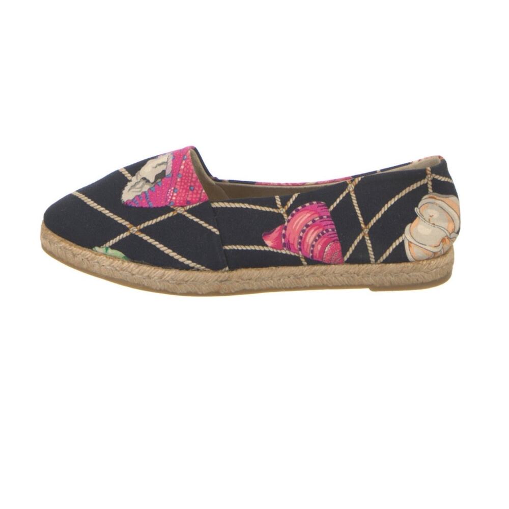 Gucci Vintage Seashell Print Canvas Espadrilles Flat EU Size 39 US - Picture 2 of 13